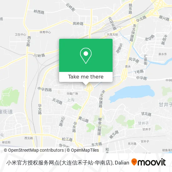 小米官方授权服务网点(大连信禾子站-华南店) map