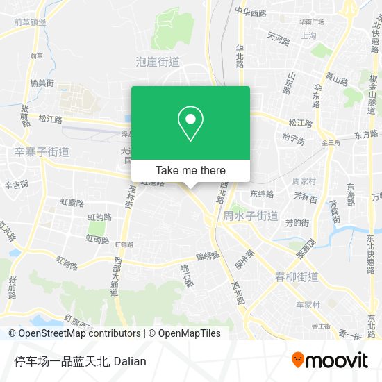 停车场一品蓝天北 map