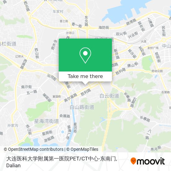 大连医科大学附属第一医院PET/CT中心-东南门 map