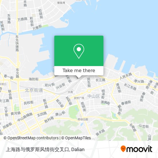 上海路与俄罗斯风情街交叉口 map