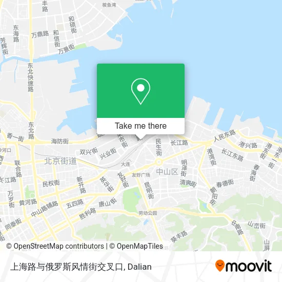 上海路与俄罗斯风情街交叉口 map
