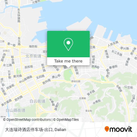 大连瑞诗酒店停车场-出口 map