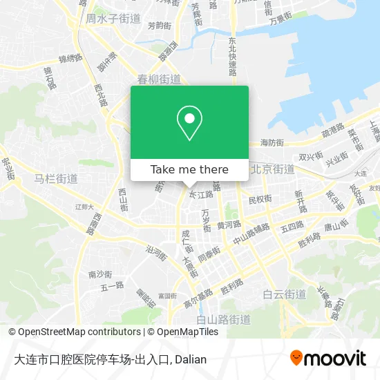 大连市口腔医院停车场-出入口 map