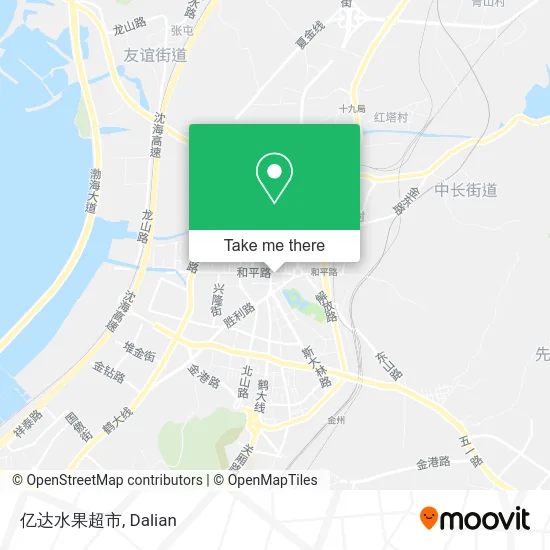 亿达水果超市 map