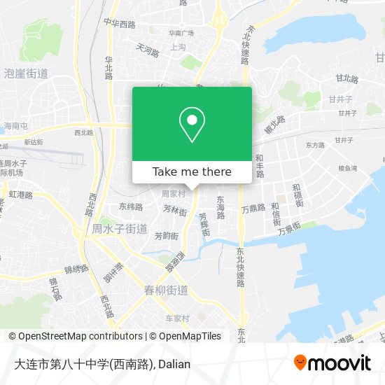 大连市第八十中学(西南路) map