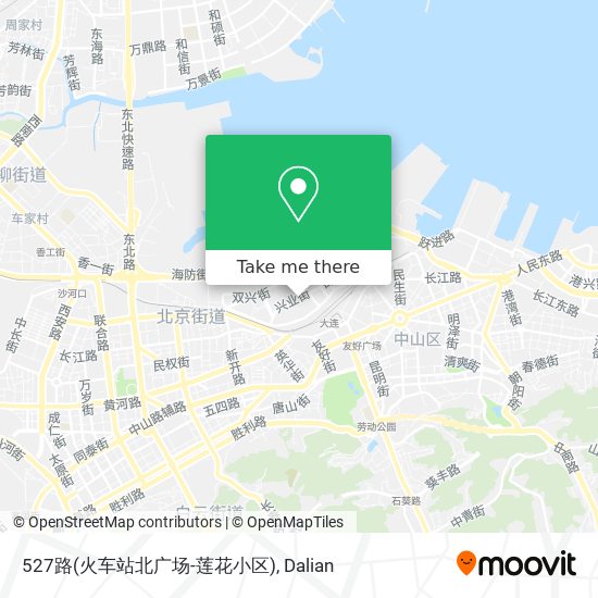 527路(火车站北广场-莲花小区) map