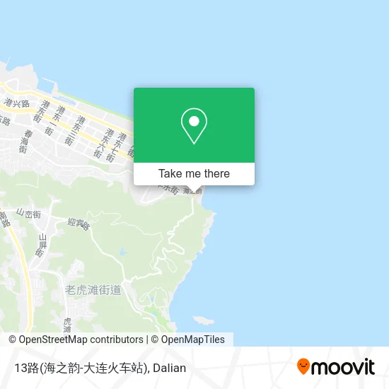 13路(海之韵-大连火车站) map