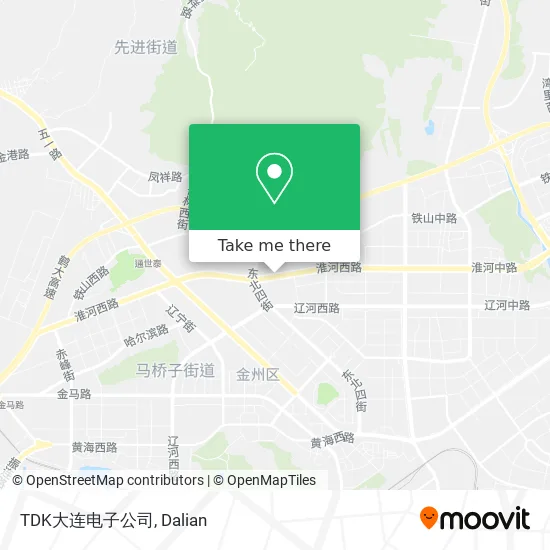 TDK大连电子公司 map