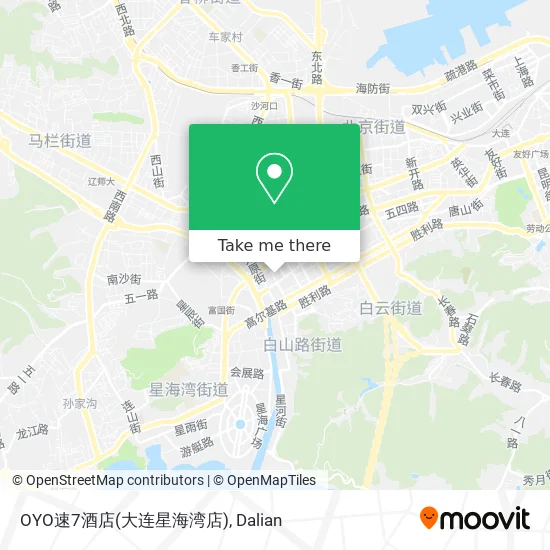 OYO速7酒店(大连星海湾店) map