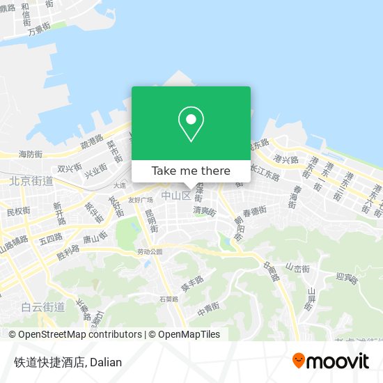 铁道快捷酒店 map