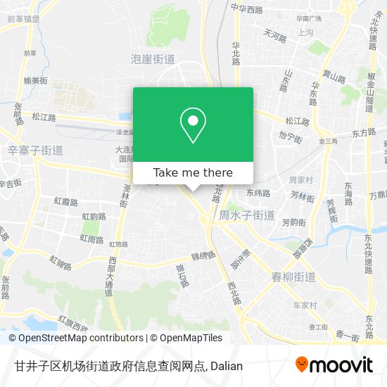 甘井子区机场街道政府信息查阅网点 map