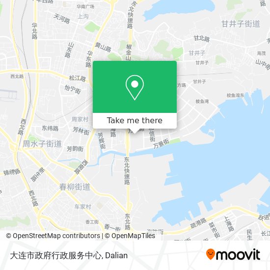 大连市政府行政服务中心 map