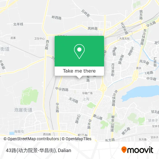43路(动力院景-华昌街) map