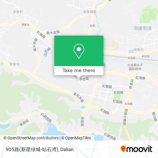 905路(新星绿城-钻石湾) map