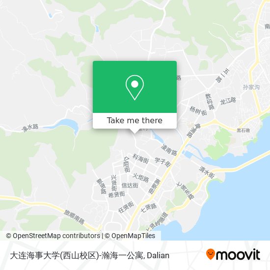 大连海事大学(西山校区)-瀚海一公寓 map