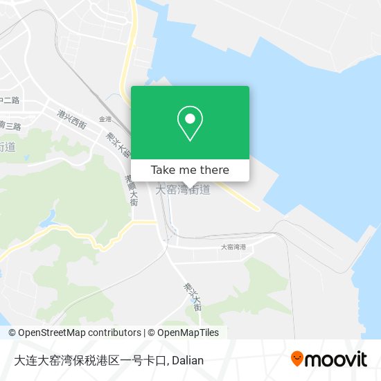 大连大窑湾保税港区一号卡口 map