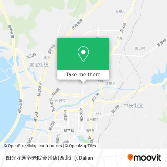 阳光花园养老院金州店(西北门) map