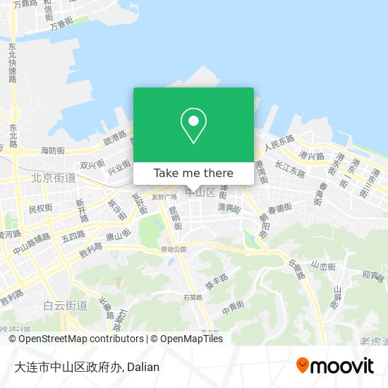 大连市中山区政府办 map