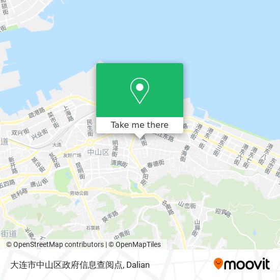 大连市中山区政府信息查阅点 map