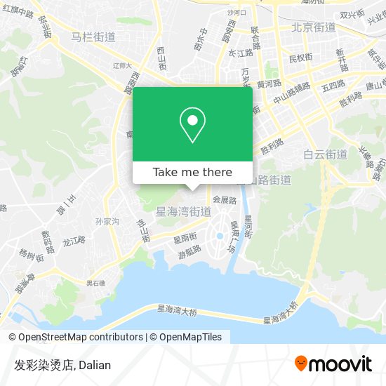 发彩染烫店 map