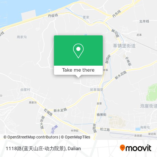 1118路(蓝天山庄-动力院景) map