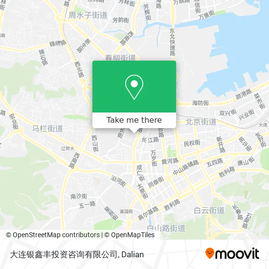 大连银鑫丰投资咨询有限公司 map