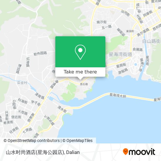 山水时尚酒店(星海公园店) map
