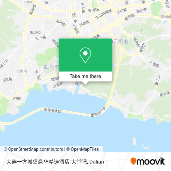 大连一方城堡豪华精选酒店-大堂吧 map