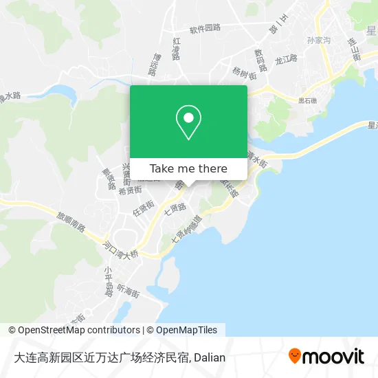 大连高新园区近万达广场经济民宿 map