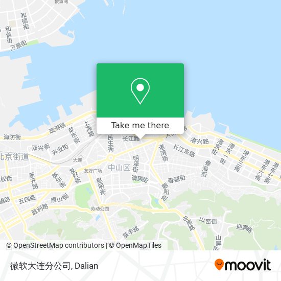 微软大连分公司 map