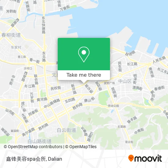 鑫锋美容spa会所 map