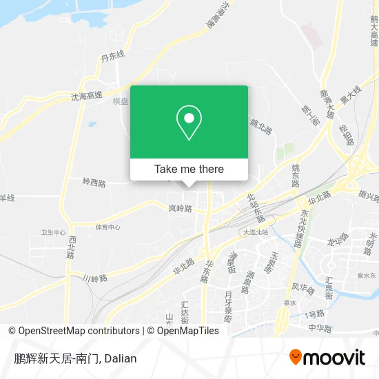 鹏辉新天居-南门 map