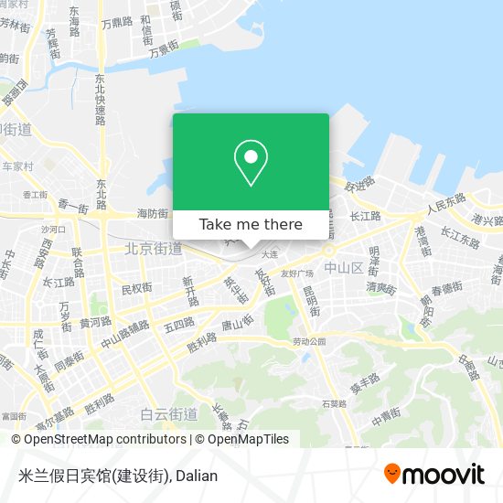 米兰假日宾馆(建设街) map