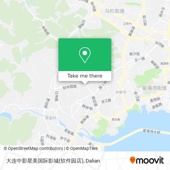 大连中影星美国际影城(软件园店) map