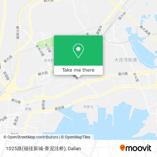 1025路(福佳新城-青泥洼桥) map