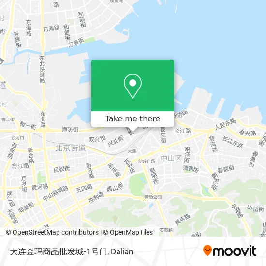 大连金玛商品批发城-1号门 map