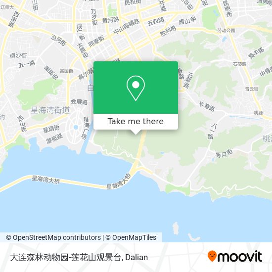 大连森林动物园-莲花山观景台 map