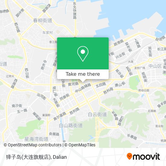 獐子岛(大连旗舰店) map