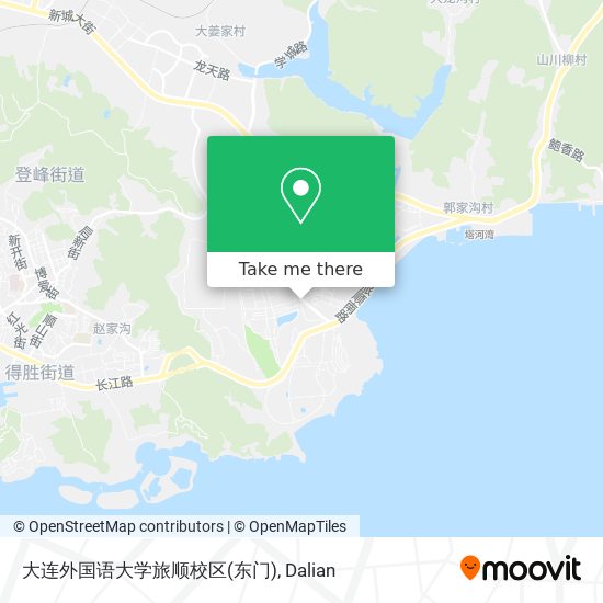 大连外国语大学旅顺校区(东门) map