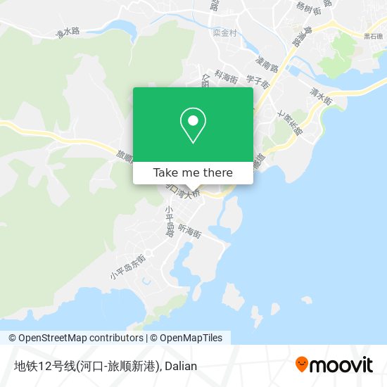地铁12号线(河口-旅顺新港) map