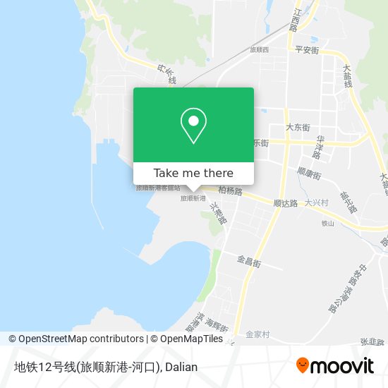 地铁12号线(旅顺新港-河口) map