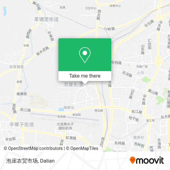 泡崖农贸市场 map