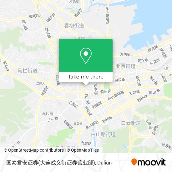 国泰君安证券(大连成义街证券营业部) map