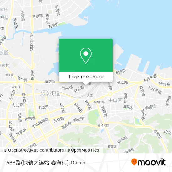 538路(快轨大连站-春海街) map