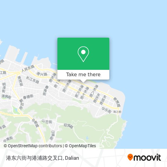 港东六街与港浦路交叉口 map