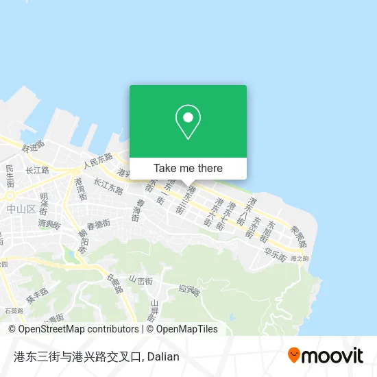 港东三街与港兴路交叉口 map