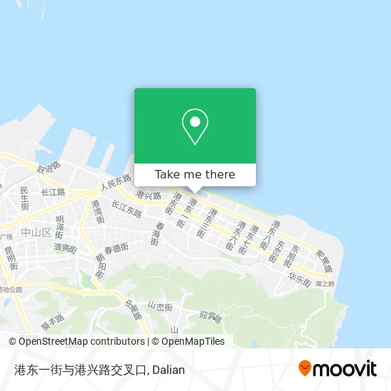 港东一街与港兴路交叉口 map