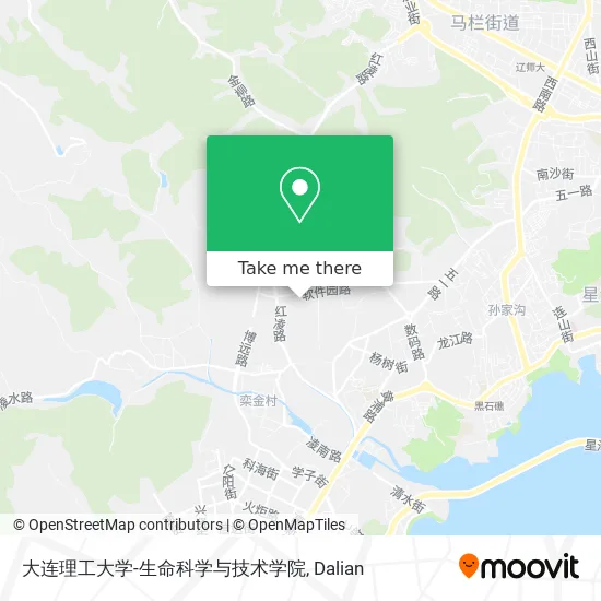 大连理工大学-生命科学与技术学院 map