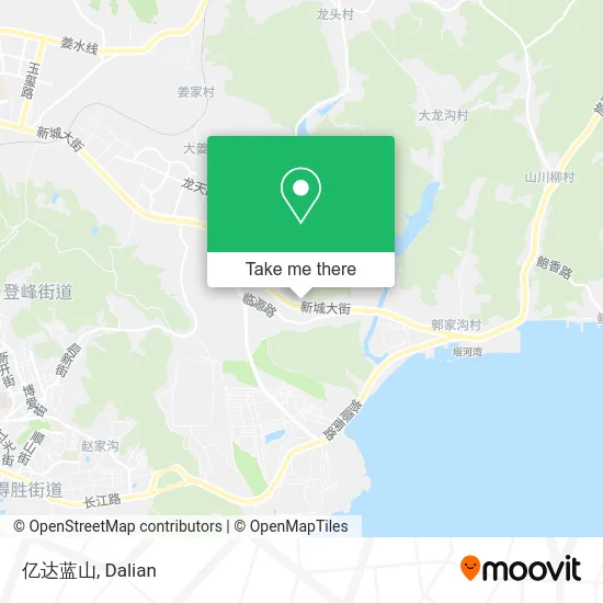亿达蓝山 map