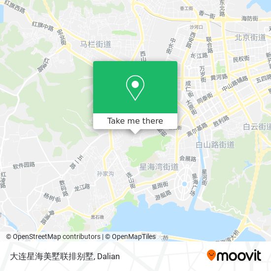 大连星海美墅联排别墅 map